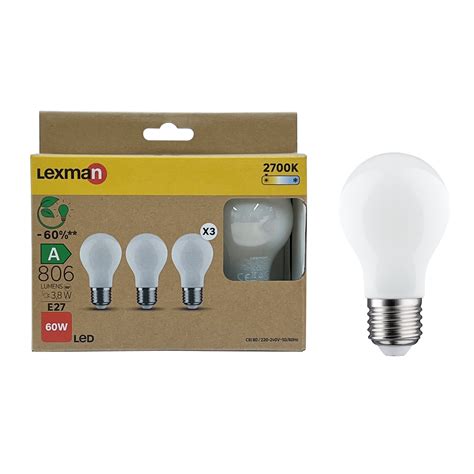 Ampoules Led E Lm W Classe Nerg Tique A Blanc Chaud