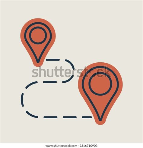 Route Vector Isolated Icon Navigation Sign Stock Vector (Royalty Free ...