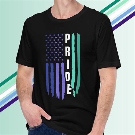 MLM Pride Shirt American Flag Gay Pride Outfit MLM Shirt Patriot Pride Month Gay Shirt Gay