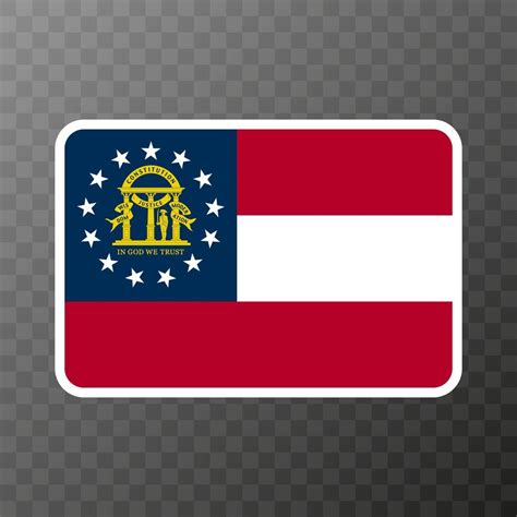 Georgia state flag. Vector illustration. 21554436 Vector Art at Vecteezy