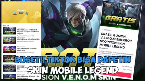 Terbaru Cara Mendapatkan Skin Mobile Legend Gratis Youtube