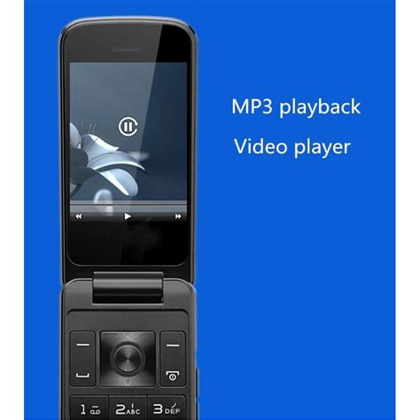 Оригинальный мобильный телефон Флип Elder H-mobile Black с экраном на 2 ...
