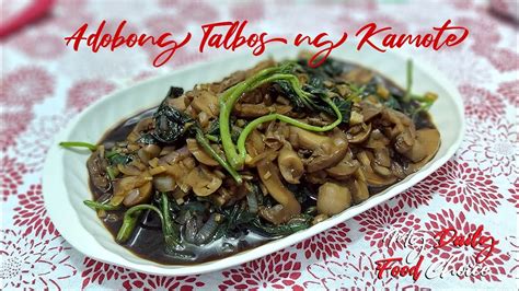 Adobong Talbos Ng Kamote Youtube