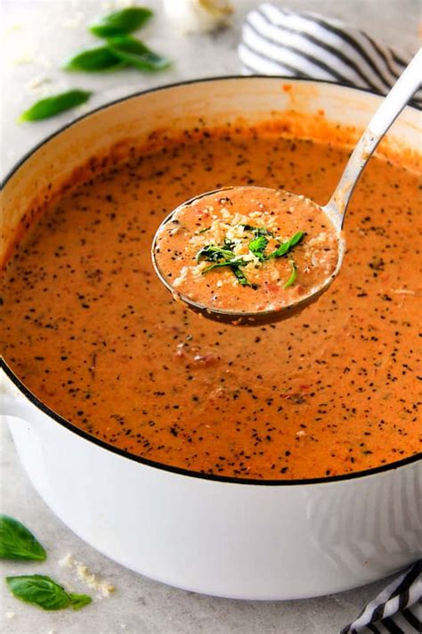 Slow Cooker Tomato Basil Parmesan Soup The Girl Who Ate 60 Off