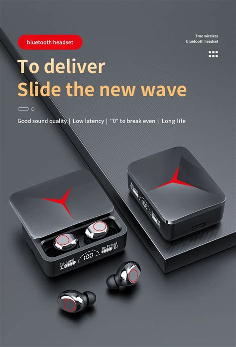 M90 Pro Tws Bt Earphones True Wireless Earbuds Noise Cancelling Led