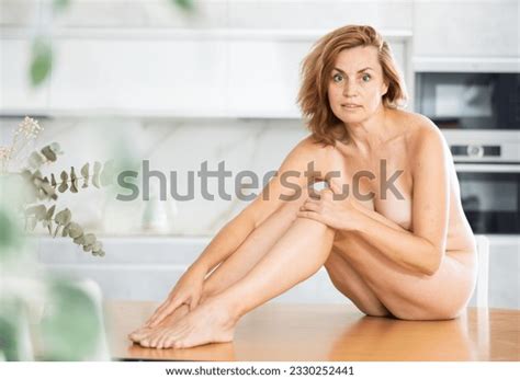 Adult Naked Woman Posing Sitting On Stock Photo Shutterstock