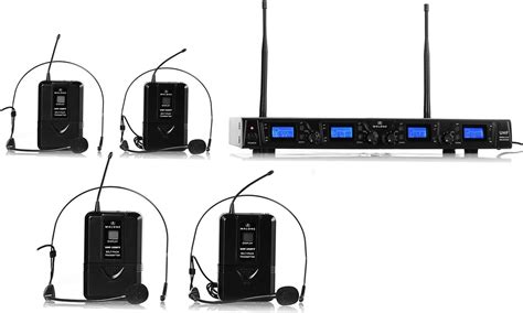 Malone UHF 550 Quartett 2 New Line 4 Kanal UHF Funkmikrofon Set Funk