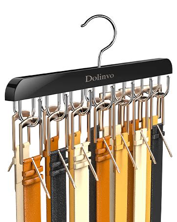 Amazon Upgraded Tie Rack Tie Hanger 24 Hooks Wooden Tie Organizer