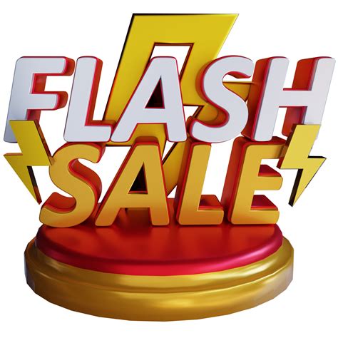 3d Flash Big Sale Text Effect 9346160 Png