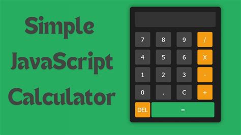 How To Build A Calculator Using Html Css And Javascript Youtube