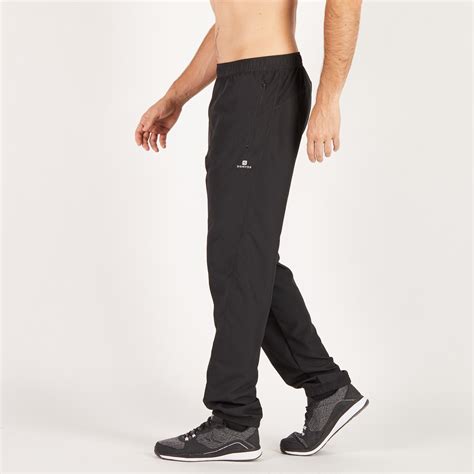 Mens Zip Pocket Fitness Track Pant Black