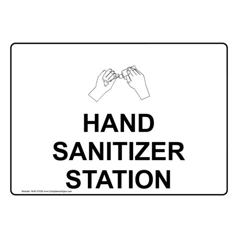 Hand Sanitising Station Sign Atelier Yuwa Ciao Jp