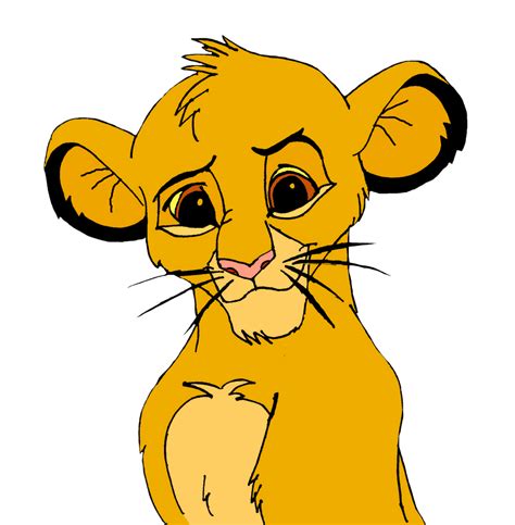 Simba Cub Colour By Purpledragongirl On Deviantart