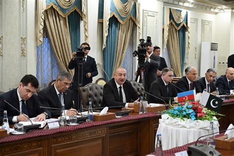 President Of Azerbaijan Ilham Aliyev Held Expanded Meeting With Prime