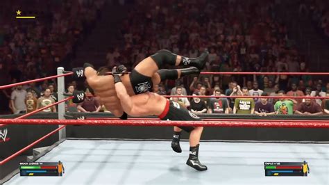 Wwe K Triple H Vs Brock Lesnar For Wwe World Heavyweight