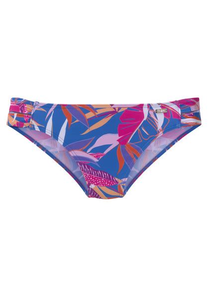 Buffalo Bikini Hose Soleil Blau Pink Bedruckt