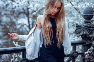 Wallpaper Dmitry Sn Women Ombre Hair Long Hair Straight Hair