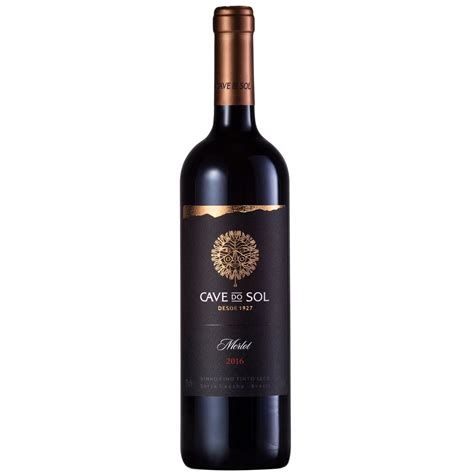 Vinho Fino Tinto Seco Merlot 750ml Cave Do Sol Cave Do Sol