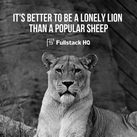 A Black And White Photo Of A Lion Sitting In The Grass With A Quote