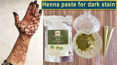 Organic Mehendi Paste At Home For Dark Stain Art Passion Henna Powder