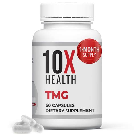 Amazon.com: 10X Health TMG Supplements - Trimethylglycine Amino Acid as