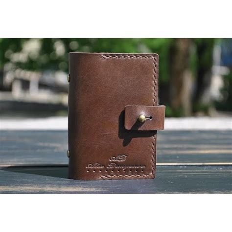 Визитница Chocolate leather | Wallet, French wallet