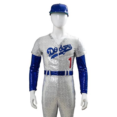 Rocketman Elton John Dodgers Baseball Uniform Cosplay Costume