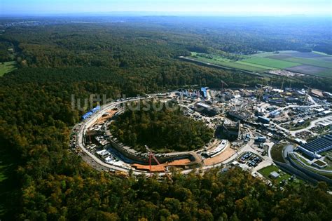 Darmstadt Aus Der Vogelperspektive Baustelle Zum Neubau Eines