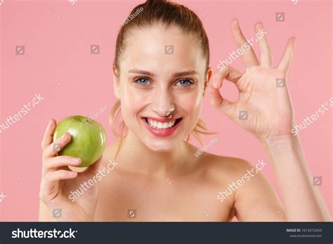 Close Blonde Half Naked Woman S Stock Photo Shutterstock