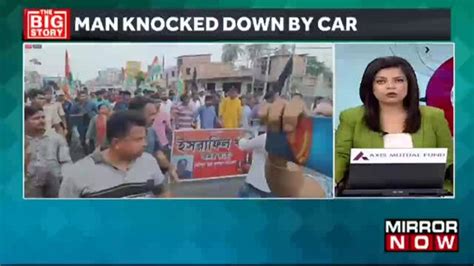 Tmc Stages Protest And Accuses Suvendu Adhikaris Convoy For Death Of