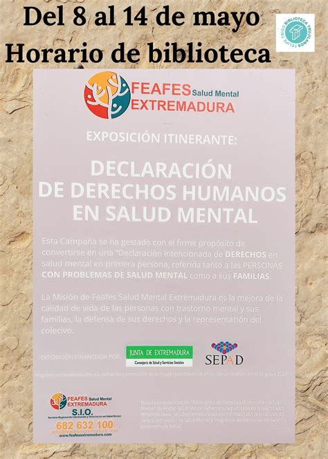 EXPOSICION ITINERANTE FEAFES DECLARACION DE DERECHOS HUMANOS EN SALUD