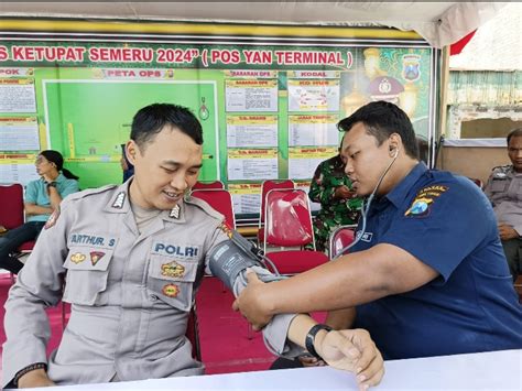 Polres Tulungagung Periksa Kesehatan Personel Untuk Layani Pemudik Di