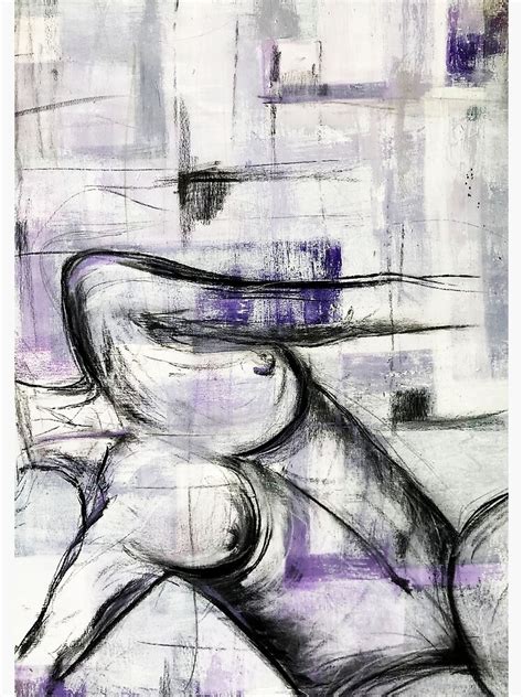 Shades Of Purple Nude Painting Art Print For Sale By Oliviabraeckman Redbubble