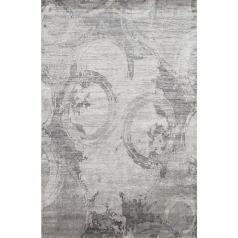 Modern Gray Bamboo Silk Area Rug 56 X 86 Chairish