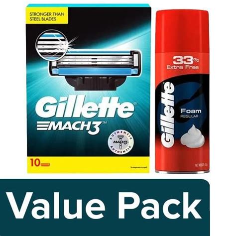 Buy Gillette Pre Shave Foam Classic Regular Skin G Mach Shaving