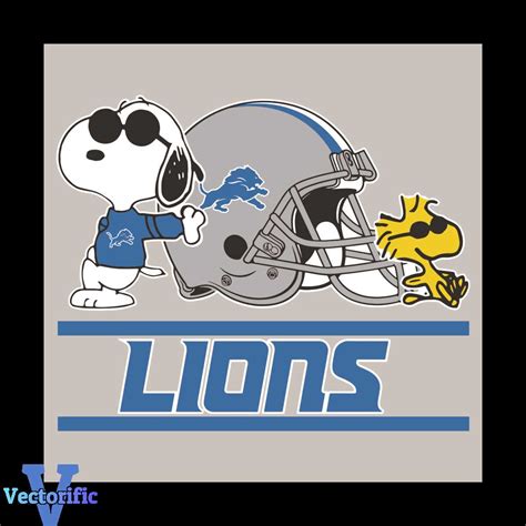 Detroit Lions Snoopy Woodstock Svg Sport Svg Detroit Lions Inspire