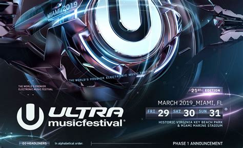 Ultra Music Festival 2019 Show”hd Streaming At Miami Fl Us By