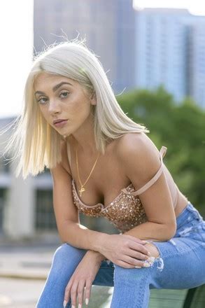 Beautiful Blonde Bikini Model Enjoys Weather Editorial Stock Photo Stock Image Shutterstock