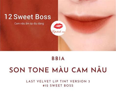 Review Son Kem Bbia Sweet Boss Màu Cam Cháy Đẹp Nhất Hot Nhất