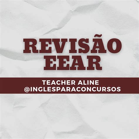 Revisão EEAr Inglês para Concursos Jessica Maciel Hotmart