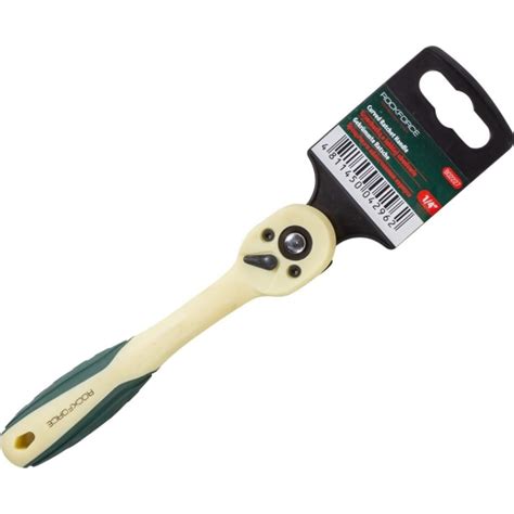 Реверсивная трещотка ROCKFORCE в пластиковом корпусе 1/4", 72 зуба RF ...