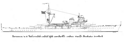 Taksin Class Etna Class Light Cruiser Htms Naresuan 1941 The Exiled King Other Nations