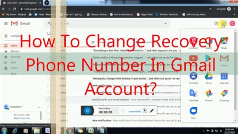 How To Change Your Phone Number In Gmail Change Recovery Phone Number