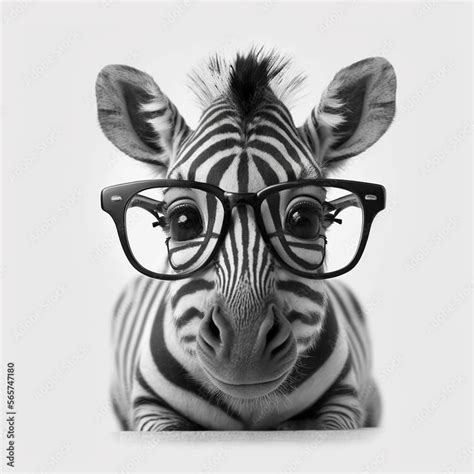 Cute animals wearing glasses Stock Illustration | Adobe Stock