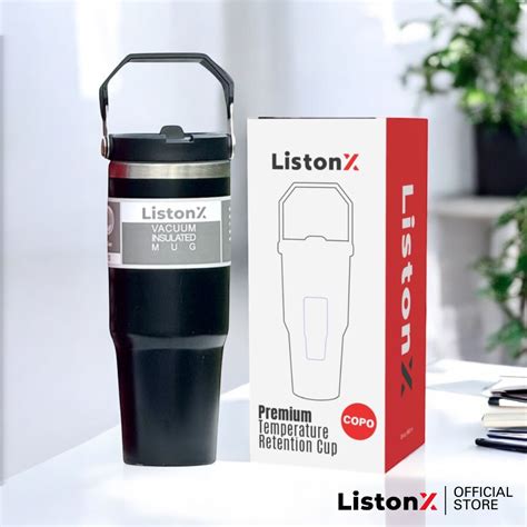 Listonx Ml Stainless Steel Handheld Thermos Insulated Vacuum Tumbler Hot Or Cold Mugater