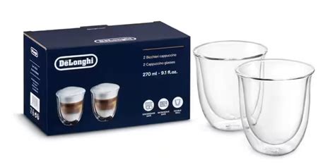 Delonghi Termiczne Szklanki Do Cappuccino 2 Szt 270ml DLSC311