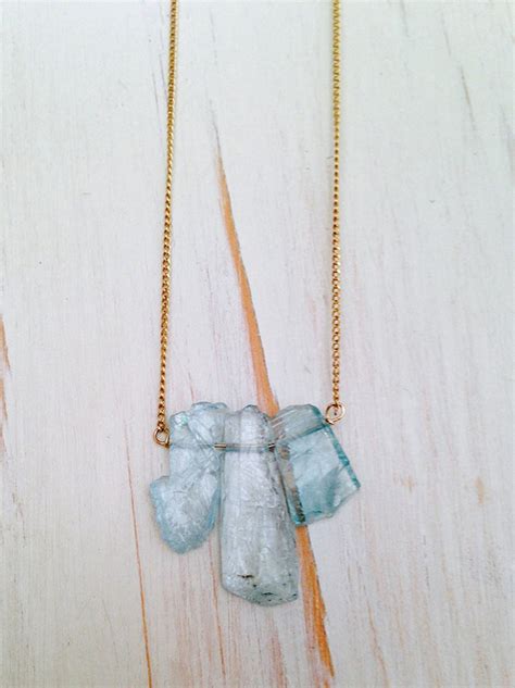 Aquamarine Necklace Aquamarine Pendant Necklace Aquamarine - Etsy