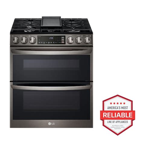 Lg 30 In 5 Burners 26 Cu Ft 43 Cu Ft Self Cleaning Air Fry Convection Freestanding Smart