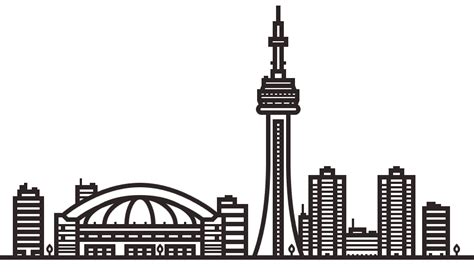 Toronto Skyline Vector at GetDrawings | Free download