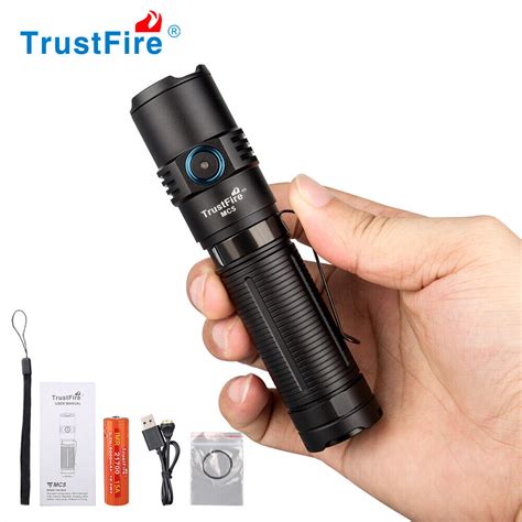 TrustFire LED Torch 3300 Lumen Rechargeable EDC Flashlight Pocket Light